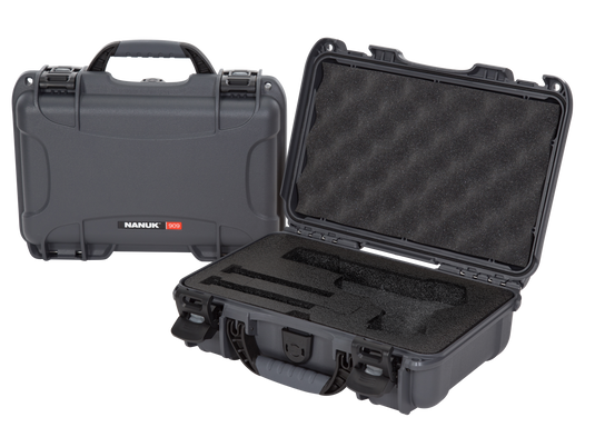 Nanuk 909CLASG7 909 Classic Gun Case Waterproof Graphite Resin W/ Clos ...