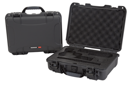 Nanuk 910CLASG7 910 Classic 2 Up Pistol Case Graphite Polymer W/ Latch ...