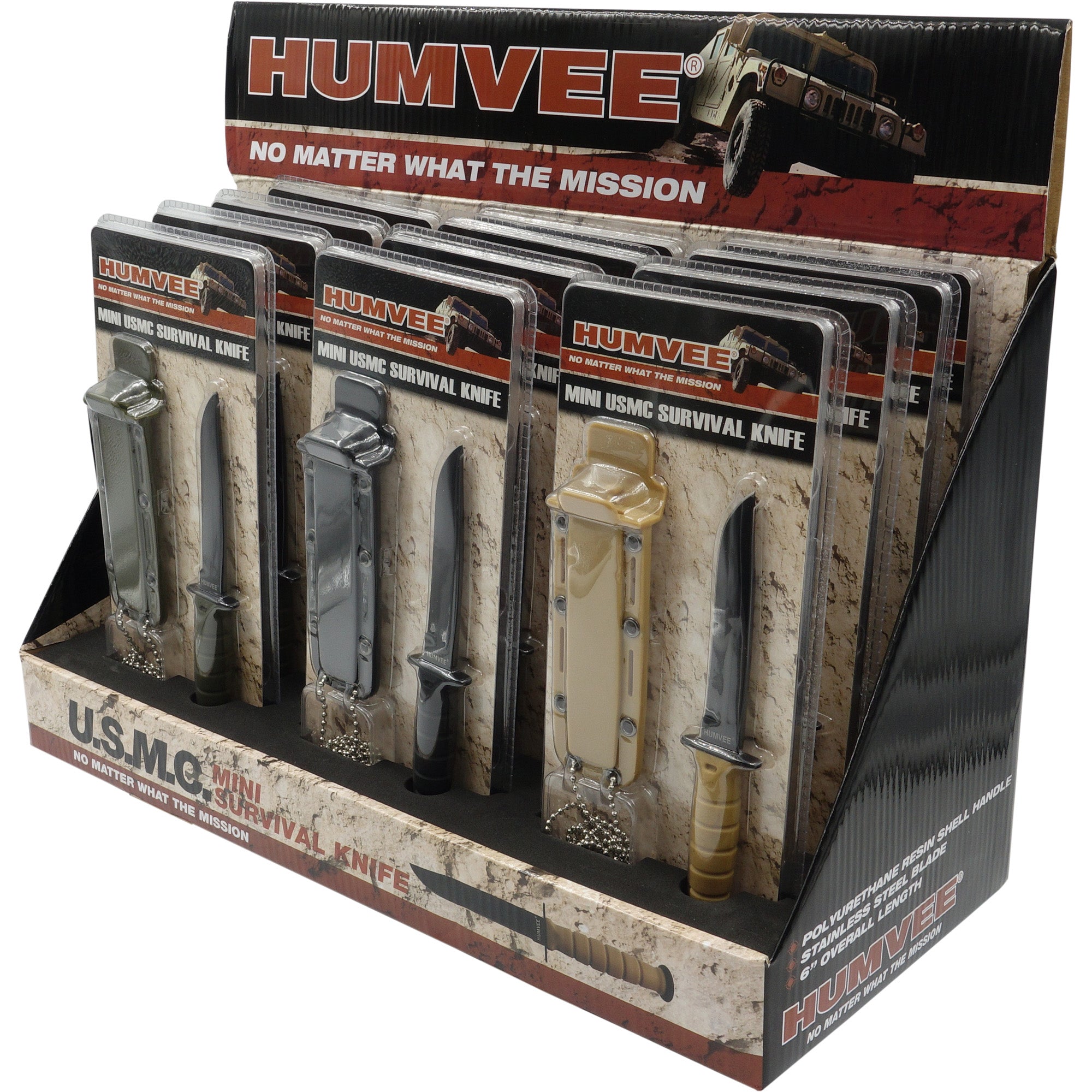 Caliber Gourmet Humvee Mini United States Marine Corps Neck Survival K ...