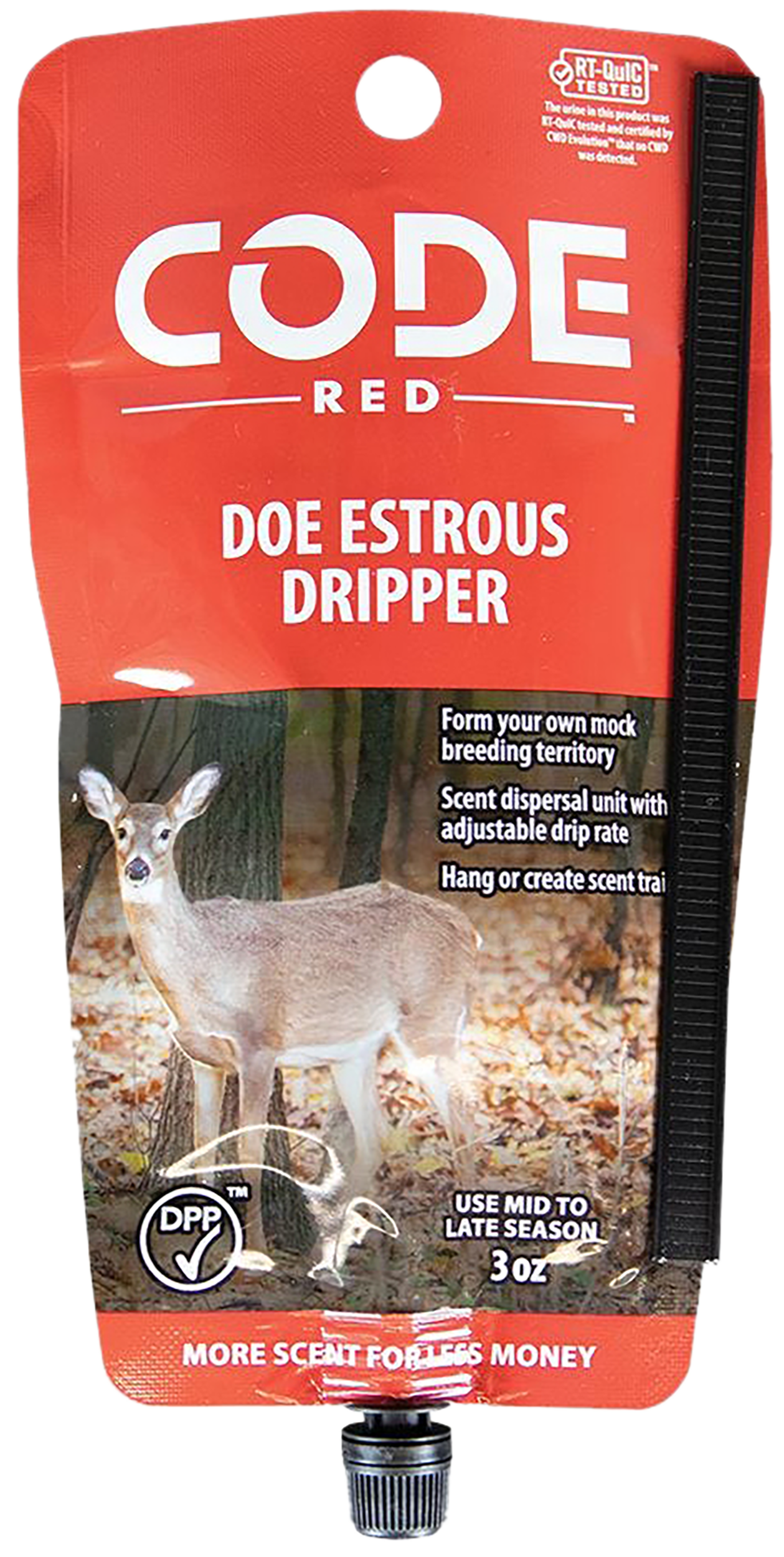Code Blue Code Red Doe Estrous Dripper Bag, Adjustable Scent Dispersal ...