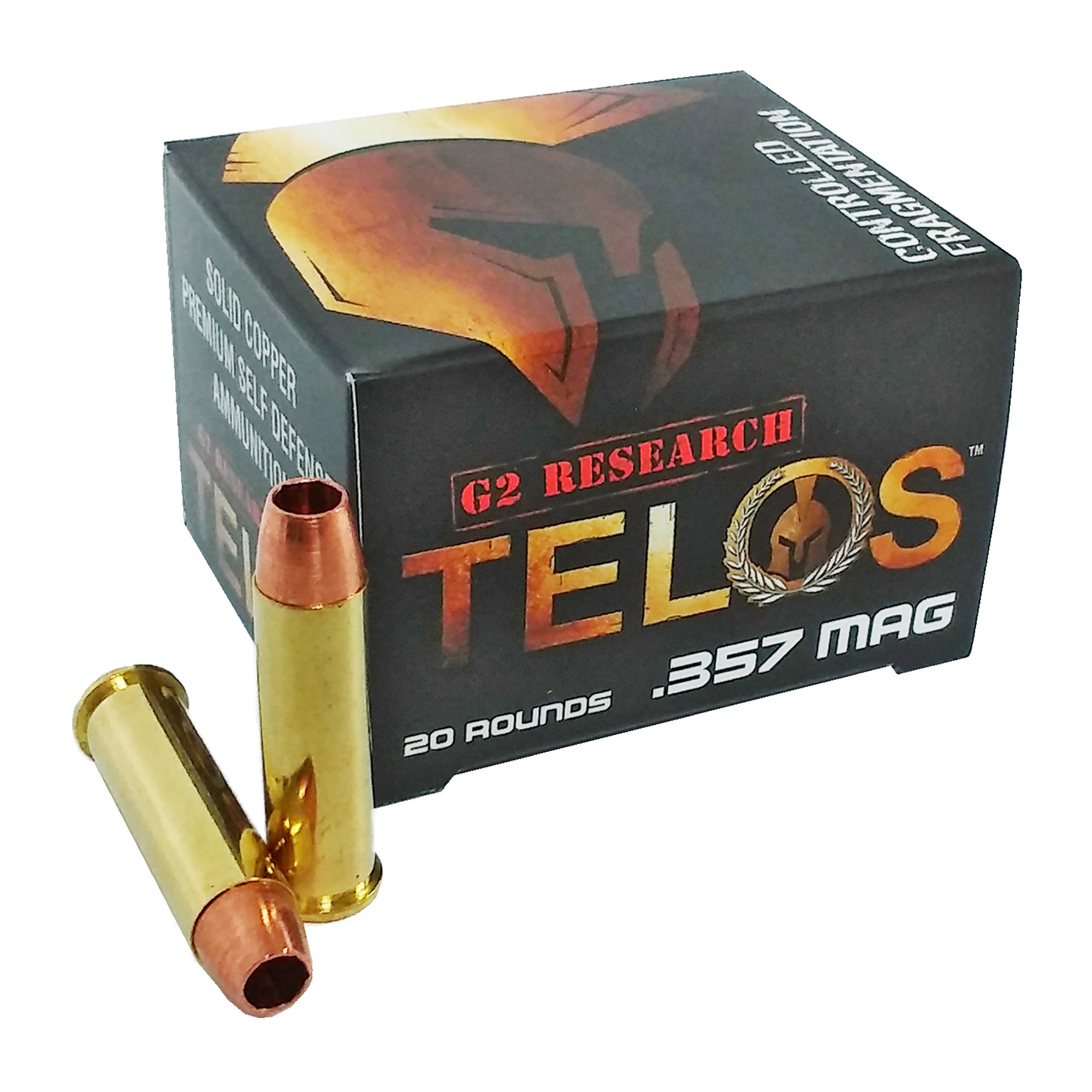 G2 Research Telos .357 Magnum 105 Grain Fragmenting Hollow Point Lead ...