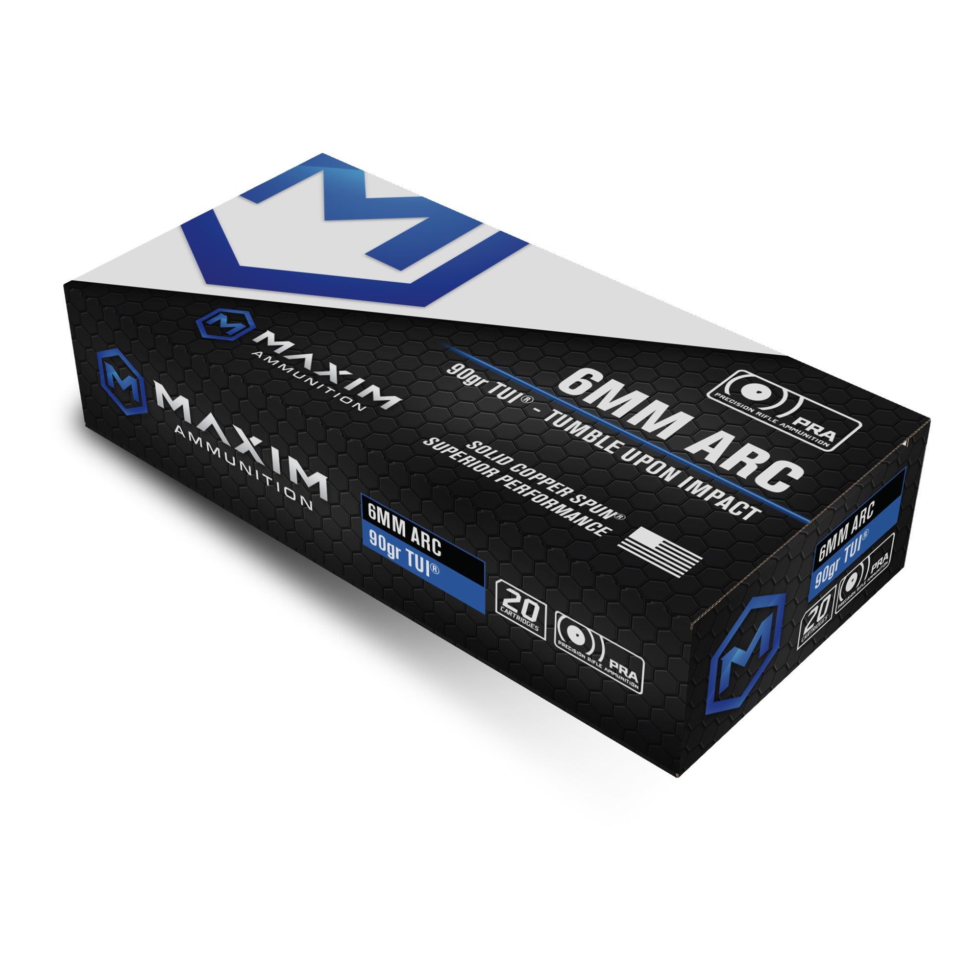 Maxim Defense Industries Precision Rifle Ammunition 6mm ARC 90gr TUI ...