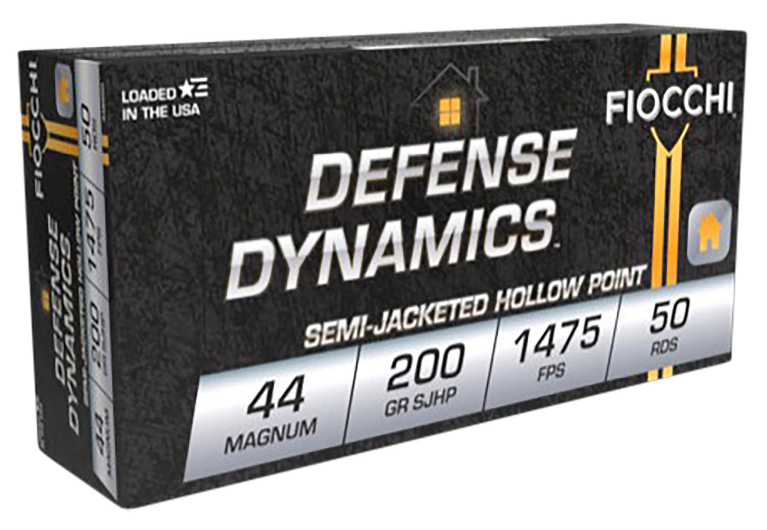 Fiocchi Defense Dynamics .44 Remington Magnum 200gr Semi-Jacketed Holl ...
