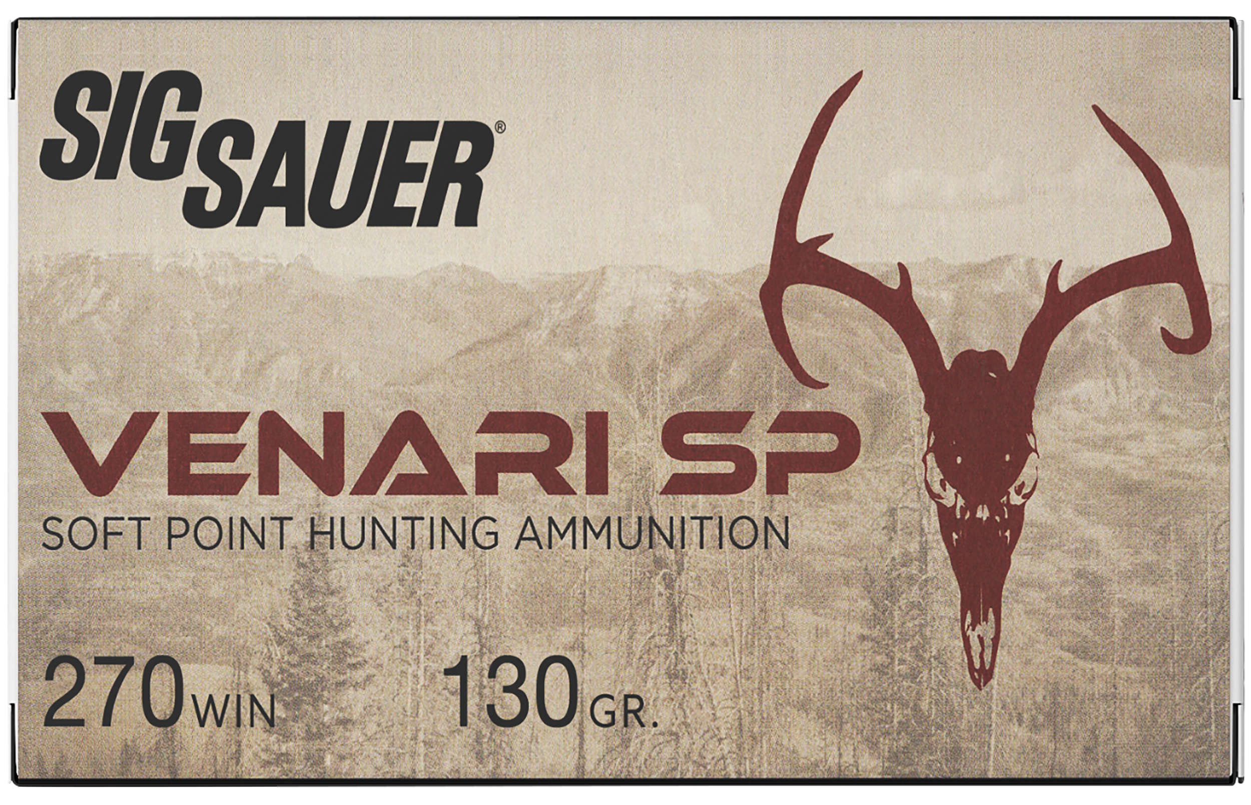 Sig Sauer Venari SP .270 Winchester 130 Grain Soft Point Hunting Ammo ...