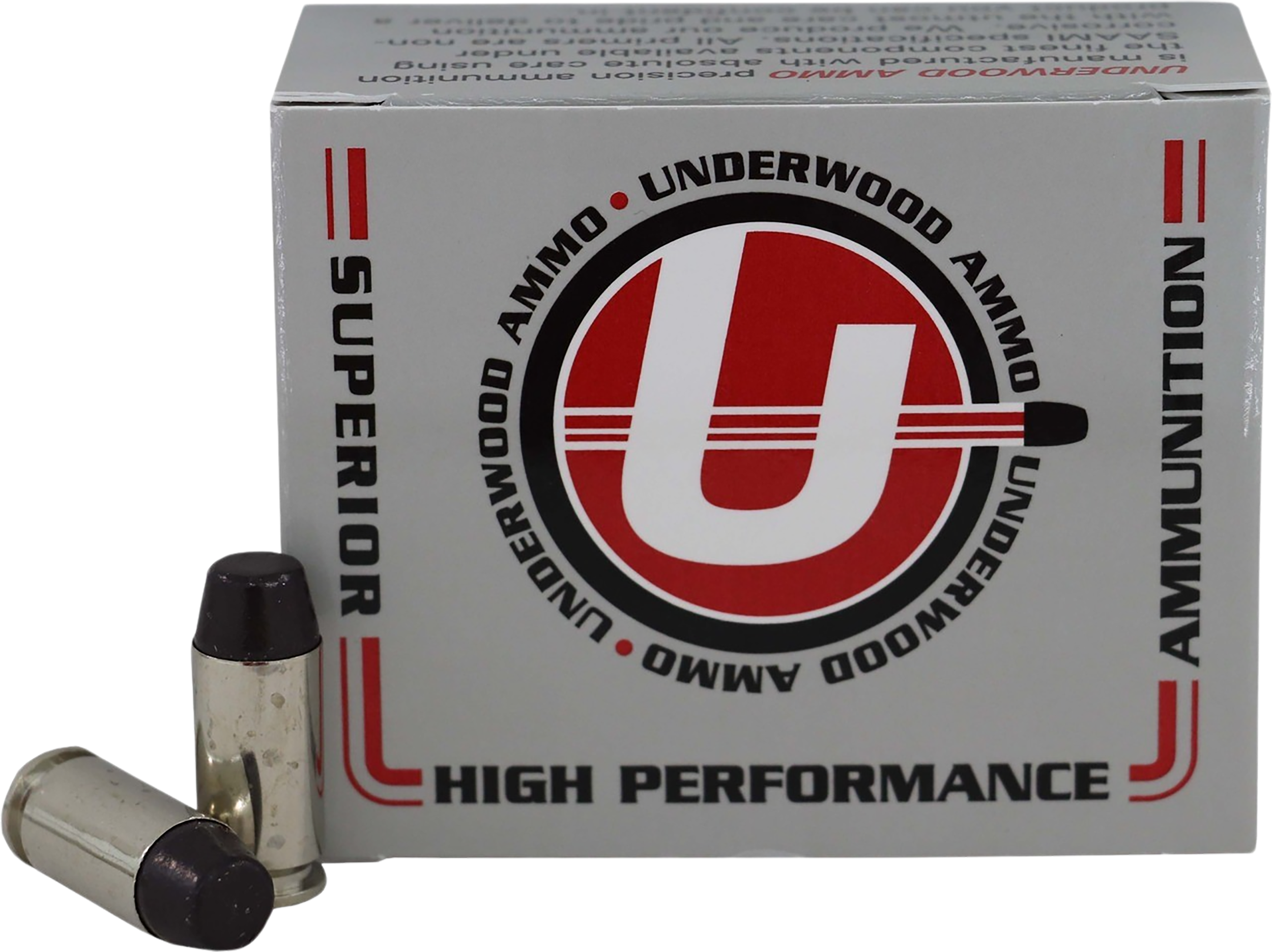 Underwood Ammo .40 S&W 200gr Black Cherry Coated Hard Cast Flat Nose A ...