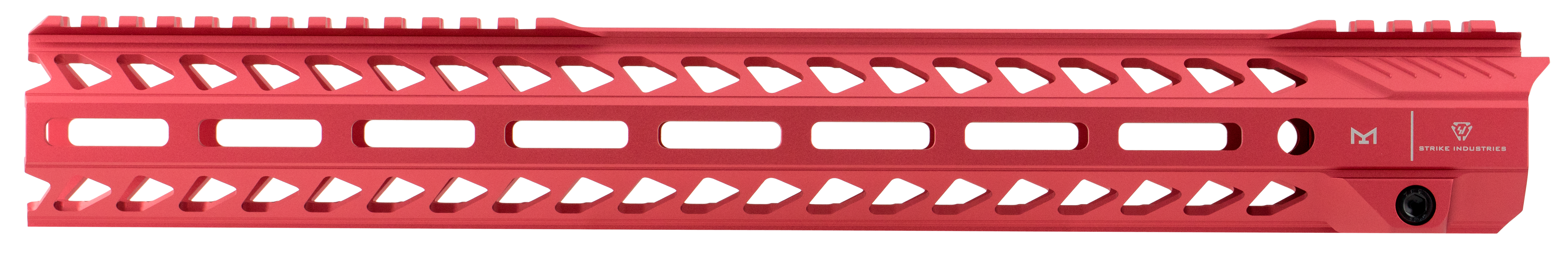 Strike STRIKERAIL AR-15 15.5in M-LOK Handguard Rail, Red Aluminum STRI ...