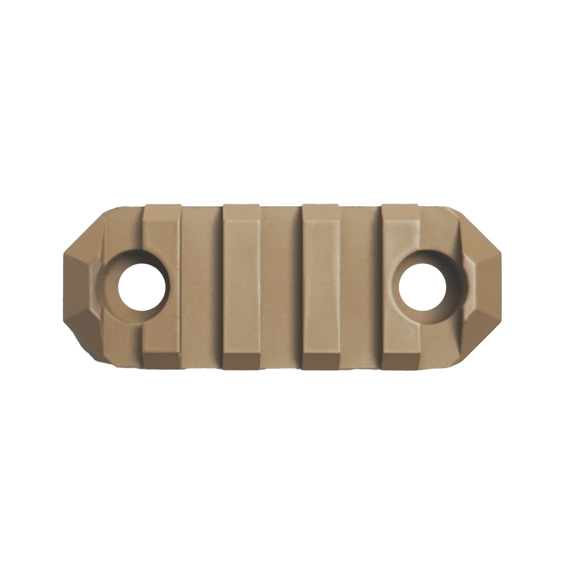 GrovTec M-LOK 5 Slot Picatinny Rail Section, 2.2in Coyote Tan Cerakote ...