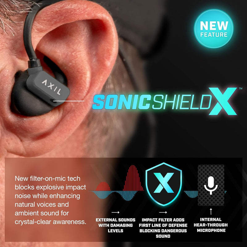 Load image into Gallery viewer, AXIL LLC GSX 3.0 Wireless Bluetooth Earbuds, IP65 Water/Sweat Resistant – GSX 3.0 B
