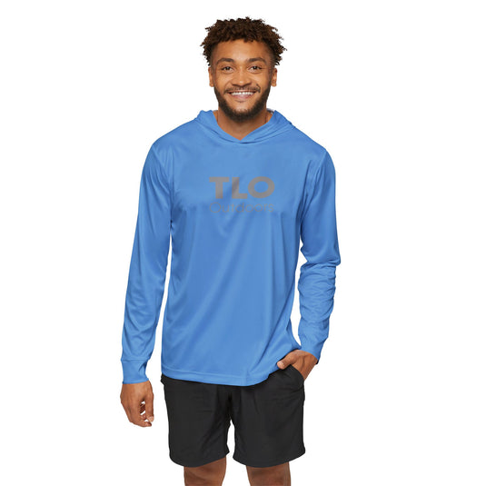 TLO Men's Sports Warmup Hoodie - Gray on Lt Blue