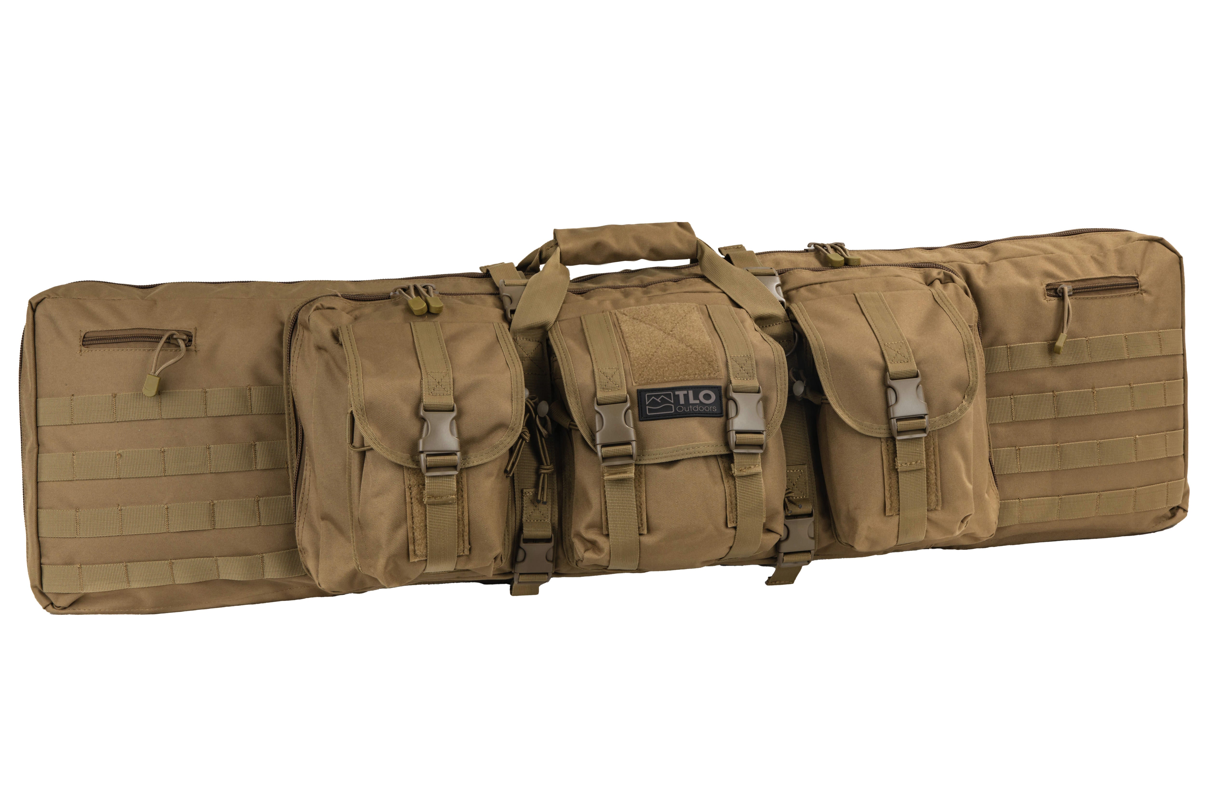 Tenzing Rifle Case TLO Outdoors Tactical Double Rifle Gun Case with Shoulder Straps